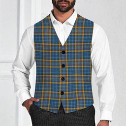 ScotsTee Shop Scottish Healy Tartan Waistcoat Sleeveless Suit Vest