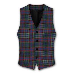ScotsTee Shop Scottish MacBeth or MacLulich Tartan Waistcoat Sleeveless Suit Vest