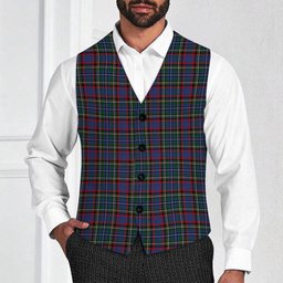 ScotsTee Shop Scottish MacBeth or MacLulich Tartan Waistcoat Sleeveless Suit Vest
