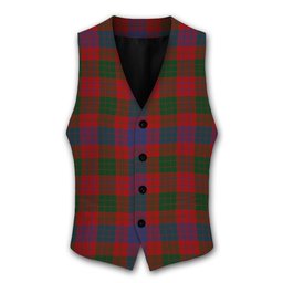 ScotsTee Shop Scottish Ross Tartan Waistcoat Sleeveless Suit Vest