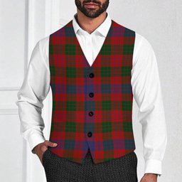 ScotsTee Shop Scottish Ross Tartan Waistcoat Sleeveless Suit Vest