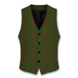 ScotsTee Shop Scottish Menzies Tartan Waistcoat Sleeveless Suit Vest