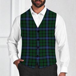 ScotsTee Shop Scottish MacIntyre Tartan Waistcoat Sleeveless Suit Vest
