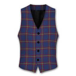 ScotsTee Shop Scottish McLaine of Lochbuie Tartan Waistcoat Sleeveless Suit Vest