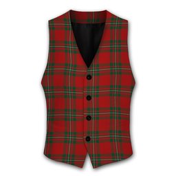 ScotsTee Shop Scottish MacAulay of Ardincaple Tartan Waistcoat Sleeveless Suit Vest