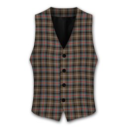 ScotsTee Shop Scottish Sutherland Weathered Tartan Waistcoat Sleeveless Suit Vest