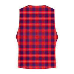 ScotsTee Shop Scottish Hamilton Modern Tartan Waistcoat Sleeveless Suit Vest