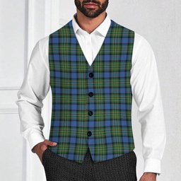 ScotsTee Shop Scottish McLaren Ancient Tartan Waistcoat Sleeveless Suit Vest