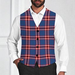 ScotsTee Shop Scottish Laing of Archiestown Modern Tartan Waistcoat Sleeveless Suit Vest