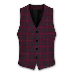ScotsTee Shop Scottish Wanstall Tartan Waistcoat Sleeveless Suit Vest