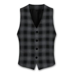 ScotsTee Shop Scottish Stewart Mourning Originaux Modern Clan Tartan Waistcoat Sleeveless Suit Vest