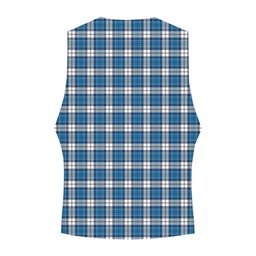 ScotsTee Shop Scottish Strathclyde District Tartan Waistcoat Sleeveless Suit Vest