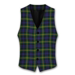 ScotsTee Shop Scottish Gordon of Esslemont Tartan Waistcoat Sleeveless Suit Vest
