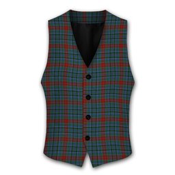 ScotsTee Shop Scottish Gordon 3 Tartan Waistcoat Sleeveless Suit Vest