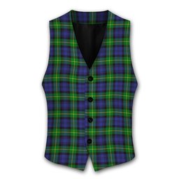 ScotsTee Shop Scottish Gordon Modern Tartan Waistcoat Sleeveless Suit Vest