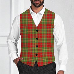ScotsTee Shop Scottish Leask Modern Tartan Waistcoat Sleeveless Suit Vest