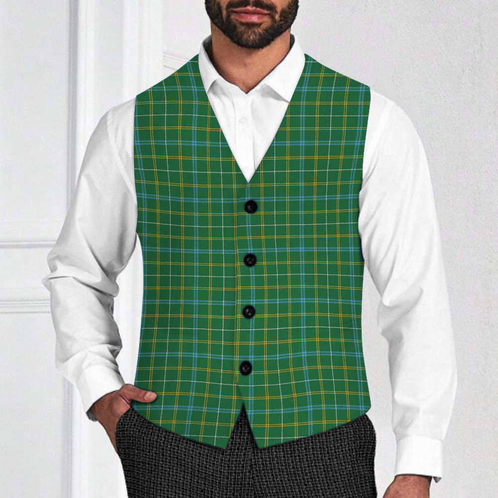ScotsTee Shop Scottish Kennedy Irish Ancient Tartan Waistcoat Sleeveless Suit Vest