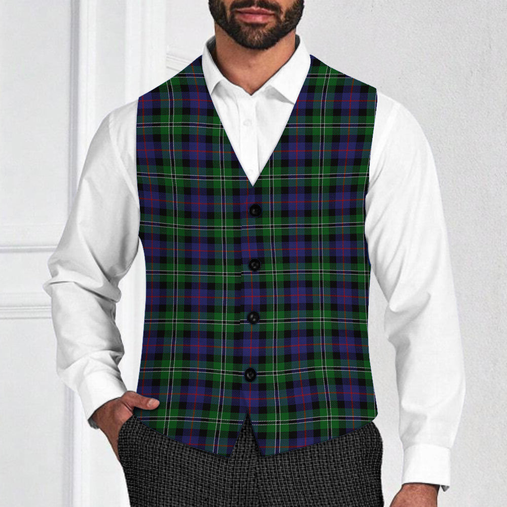 ScotsTee Shop Scottish Rose Hunting Tartan Waistcoat Sleeveless Suit Vest