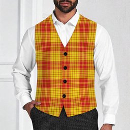 ScotsTee Shop Scottish MacMillan Dress Modern Tartan Waistcoat Sleeveless Suit Vest