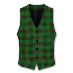 ScotsTee Shop Scottish Halkett Tartan Waistcoat Sleeveless Suit Vest