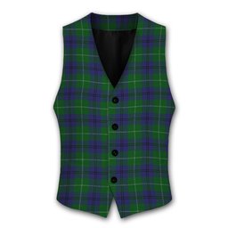 ScotsTee Shop Scottish Oliphant Tartan Waistcoat Sleeveless Suit Vest