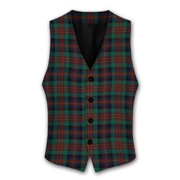 ScotsTee Shop Scottish MacDuff Hunting Modern Tartan Waistcoat Sleeveless Suit Vest