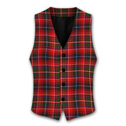 ScotsTee Shop Scottish Innes Modern Tartan Waistcoat Sleeveless Suit Vest