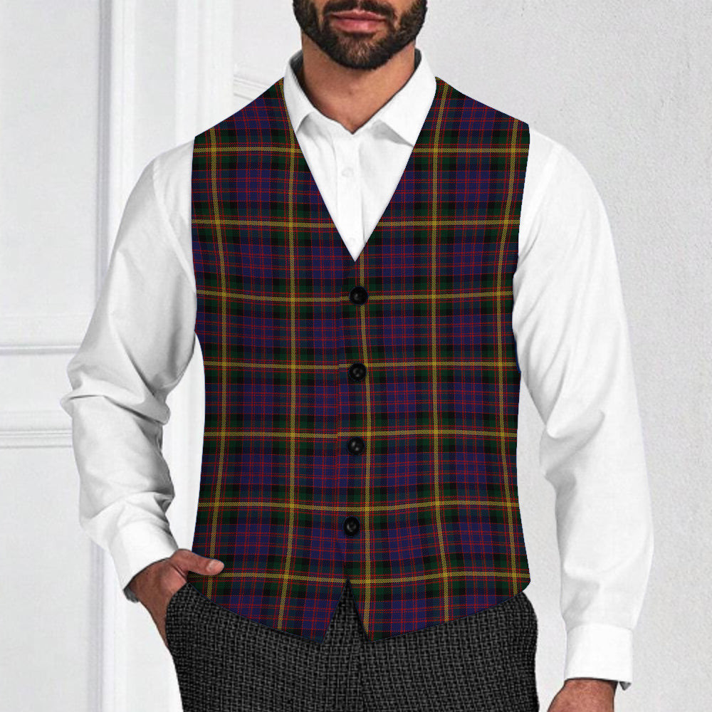 ScotsTee Shop Scottish MacSporran Tartan Waistcoat Sleeveless Suit Vest