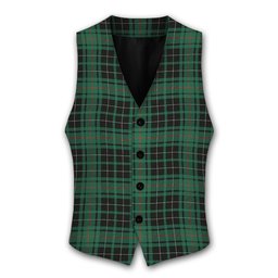 ScotsTee Shop Scottish McAulay Hunting Ancient Tartan Waistcoat Sleeveless Suit Vest
