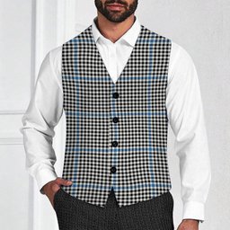 ScotsTee Shop Scottish Haig Ancient Tartan Waistcoat Sleeveless Suit Vest