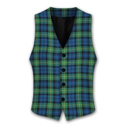 ScotsTee Shop Scottish Gordon Ancient Tartan Waistcoat Sleeveless Suit Vest