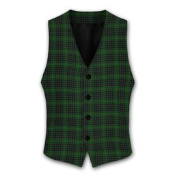 ScotsTee Shop Scottish McAulay Hunting Tartan Waistcoat Sleeveless Suit Vest