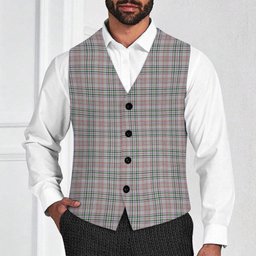 ScotsTee Shop Scottish Shaw Dress Tartan Waistcoat Sleeveless Suit Vest