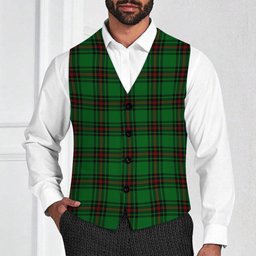 ScotsTee Shop Scottish Orrock Tartan Waistcoat Sleeveless Suit Vest