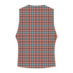 ScotsTee Shop Scottish Hamilton Red Modern Tartan Waistcoat Sleeveless Suit Vest