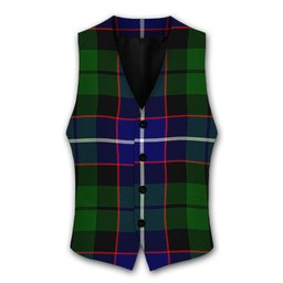 ScotsTee Shop Scottish Russell SC Tartan Waistcoat Sleeveless Suit Vest