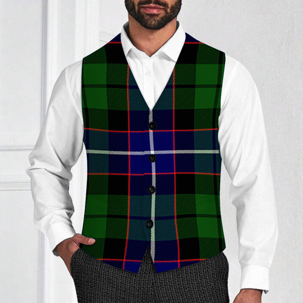ScotsTee Shop Scottish Russell SC Tartan Waistcoat Sleeveless Suit Vest