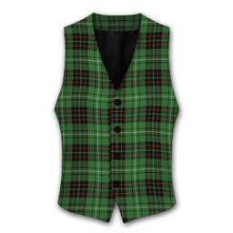 ScotsTee Shop Scottish MacAulay of Lewis Ancient Tartan Waistcoat Sleeveless Suit Vest
