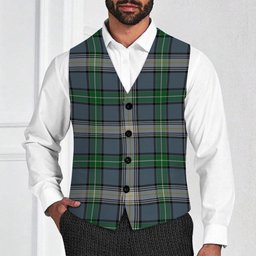 ScotsTee Shop Scottish McDowell Tartan Waistcoat Sleeveless Suit Vest