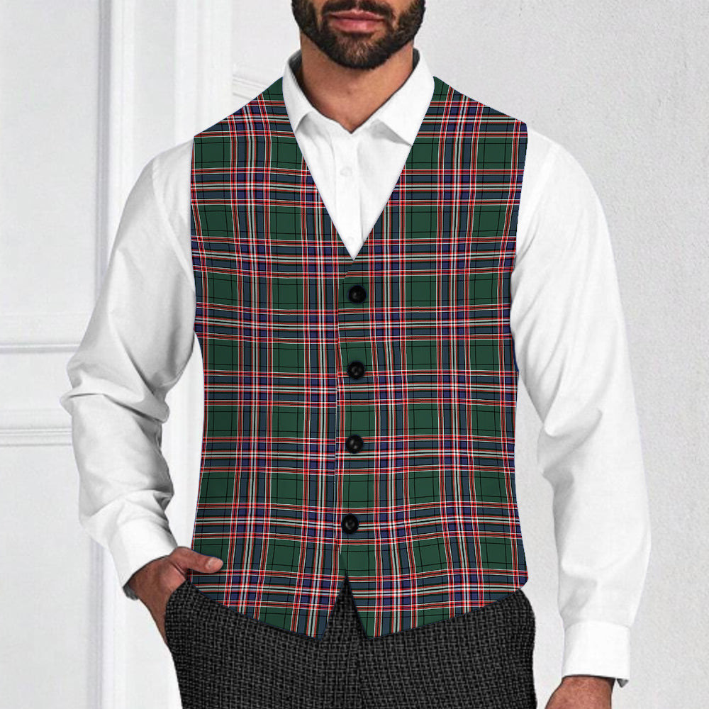 ScotsTee Shop Scottish MacFarlane Hunting Modern Tartan Waistcoat Sleeveless Suit Vest