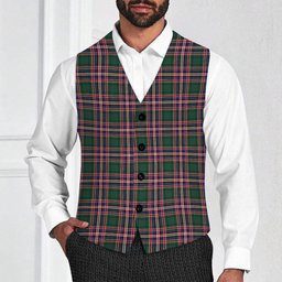 ScotsTee Shop Scottish MacFarlane Hunting Modern Tartan Waistcoat Sleeveless Suit Vest