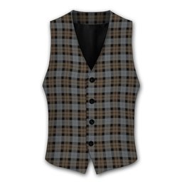 ScotsTee Shop Scottish MacKay Weathered Tartan Waistcoat Sleeveless Suit Vest