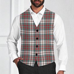 ScotsTee Shop Scottish MacBean Dress Modern Tartan Waistcoat Sleeveless Suit Vest