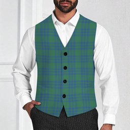 ScotsTee Shop Scottish Montgomery Ancient Tartan Waistcoat Sleeveless Suit Vest