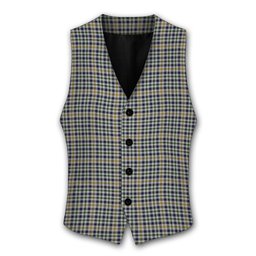 ScotsTee Shop Scottish Yamato International Tartan Waistcoat Sleeveless Suit Vest