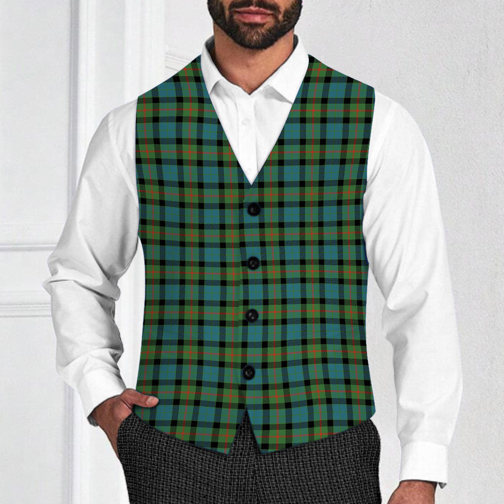 ScotsTee Shop Scottish Gunn Ancient Clan Tartan Waistcoat Sleeveless Suit Vest