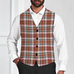 ScotsTee Shop Scottish MacAlister Dress Modern Tartan Waistcoat Sleeveless Suit Vest
