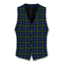 ScotsTee Shop Scottish McLeod of Harris Modern Tartan Waistcoat Sleeveless Suit Vest