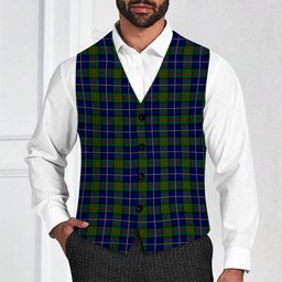 ScotsTee Shop Scottish McLeod of Harris Modern Tartan Waistcoat Sleeveless Suit Vest