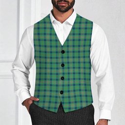 ScotsTee Shop Scottish Kennedy Ancient Tartan Waistcoat Sleeveless Suit Vest